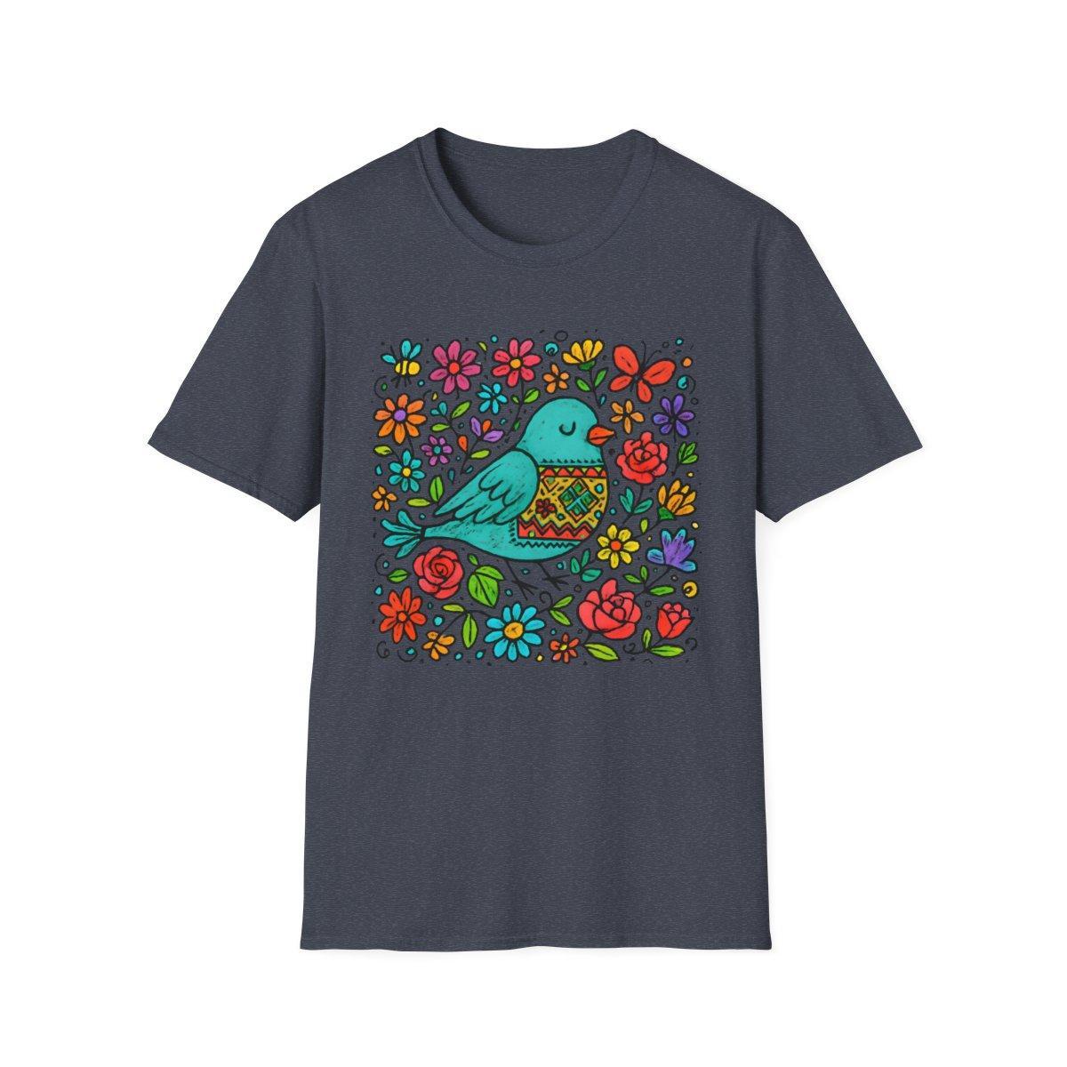 Sleeping Bird & Blooms T-shirt
