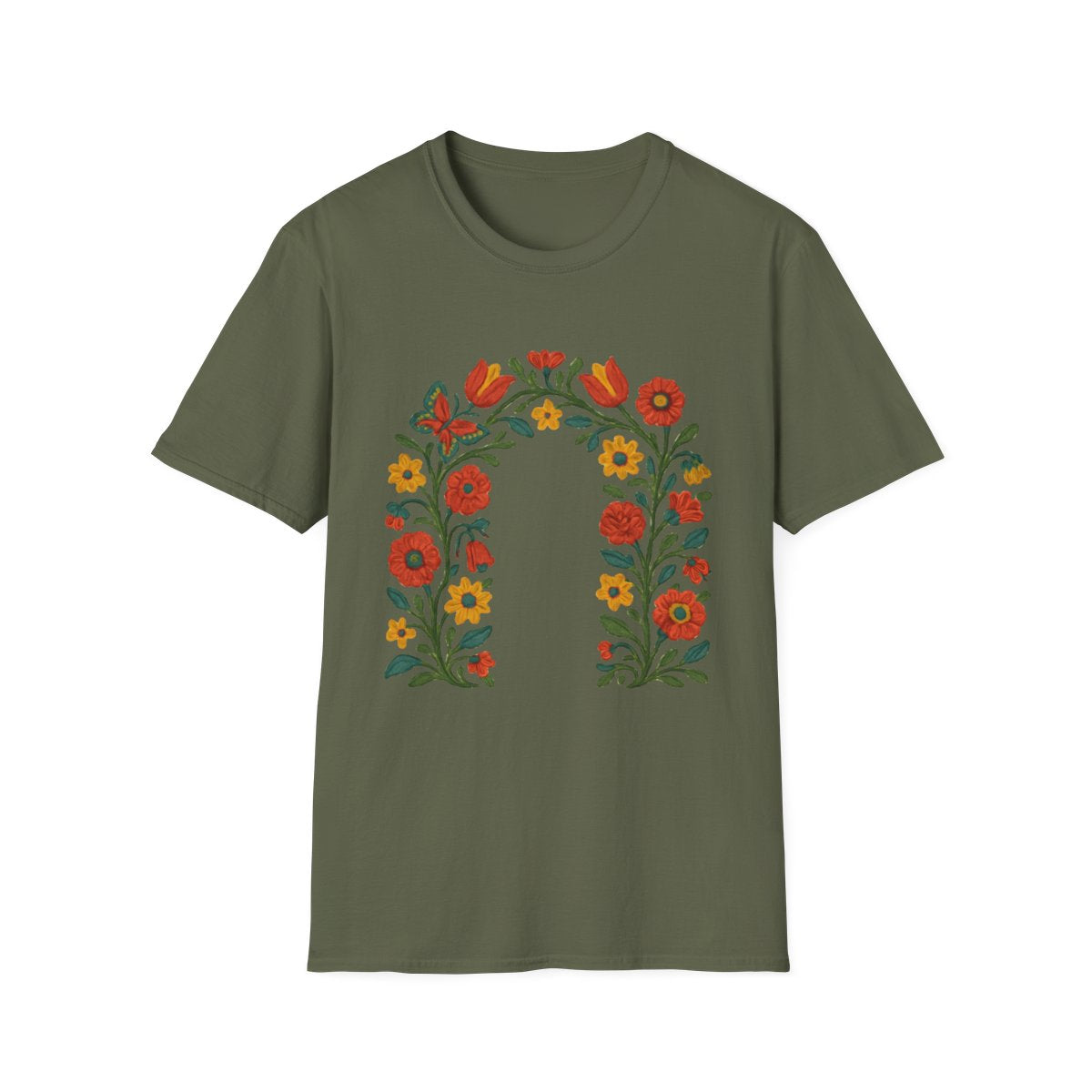 Folk Floral Arch T-shirt