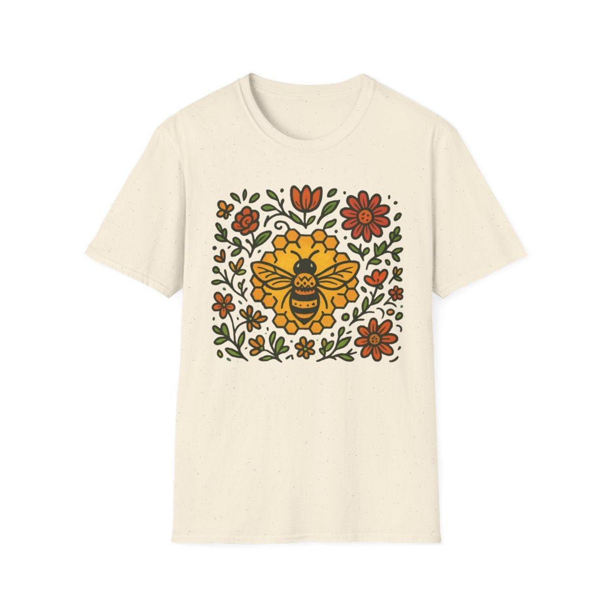 Folk Bee & Blossoms T-shirt