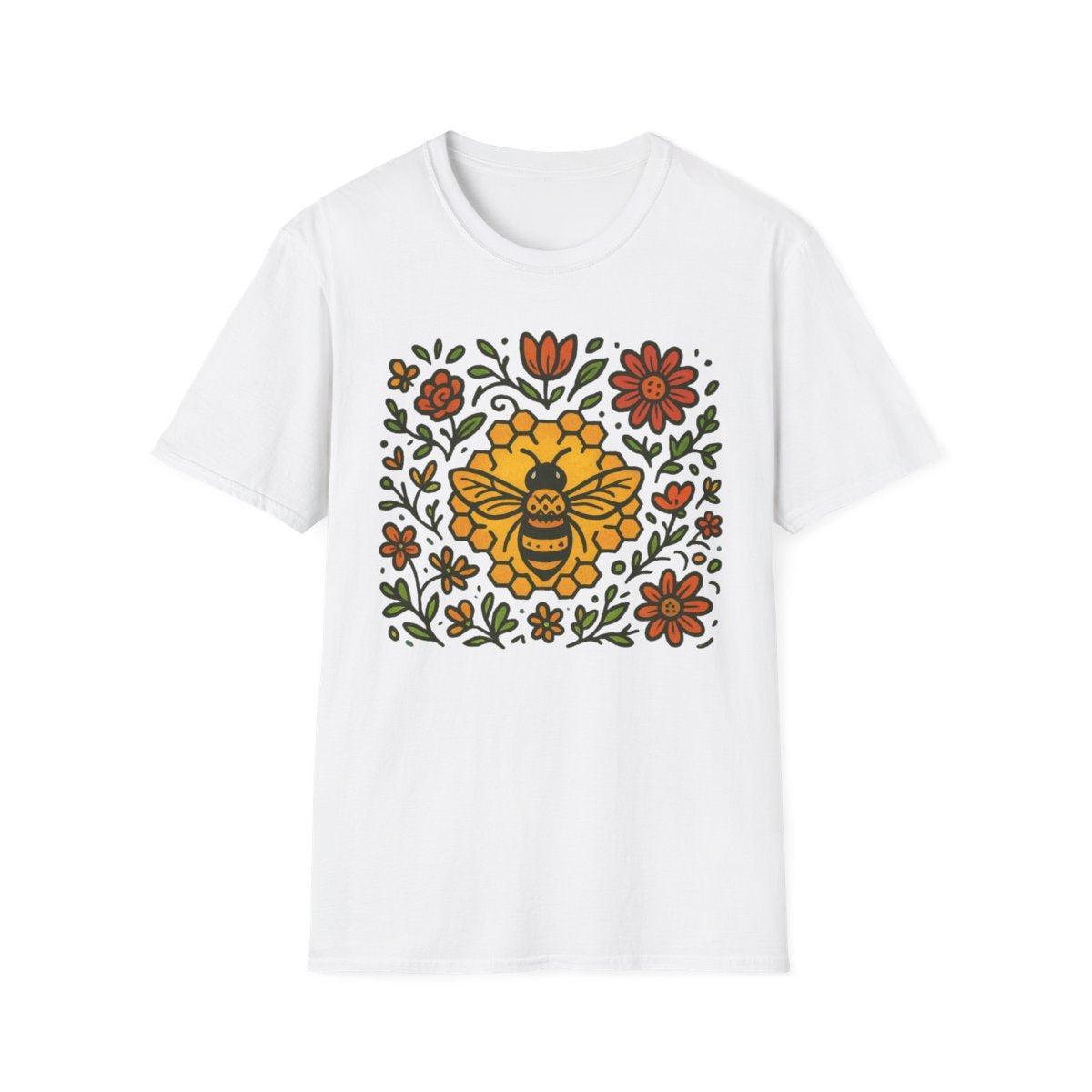 Folk Bee & Blossoms T-shirt
