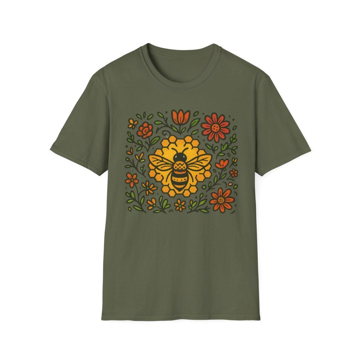 Folk Bee & Blossoms T-shirt