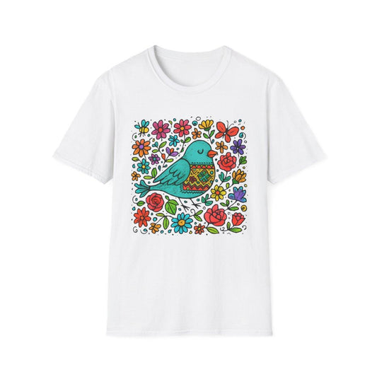 Sleeping Bird & Blooms T-shirt