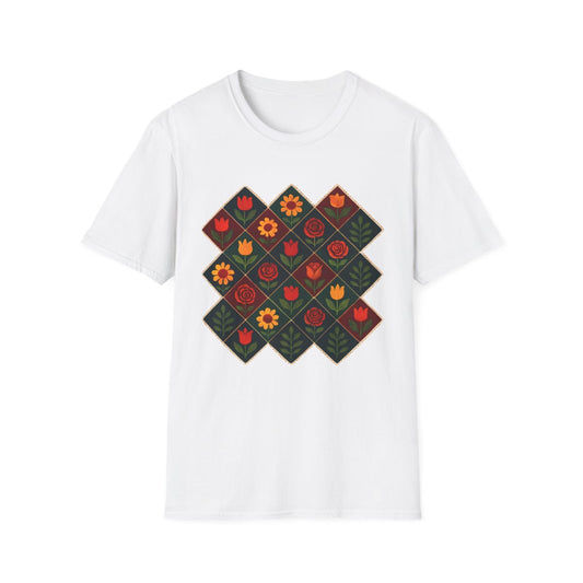 Folk Diamond Floral T-shirt