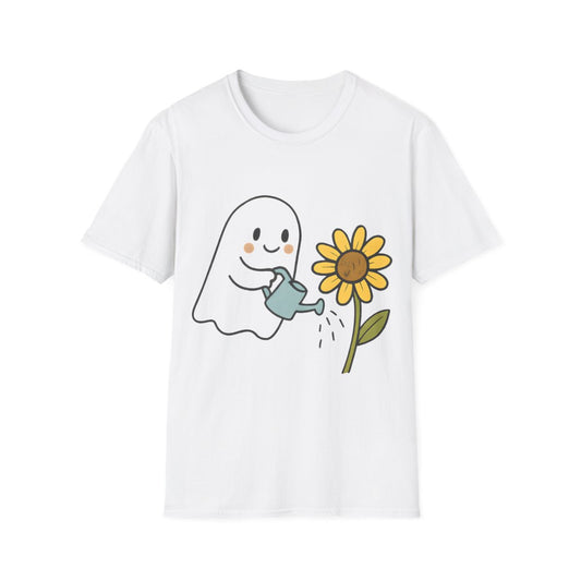 Ghost Watering Flower T-shirt