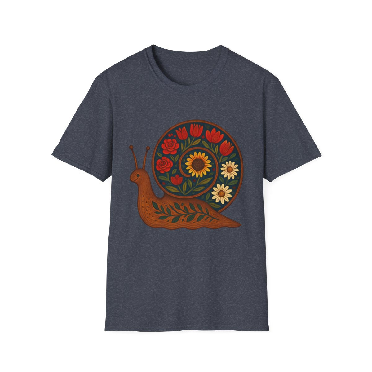 Folk Snail Garden T-shirt