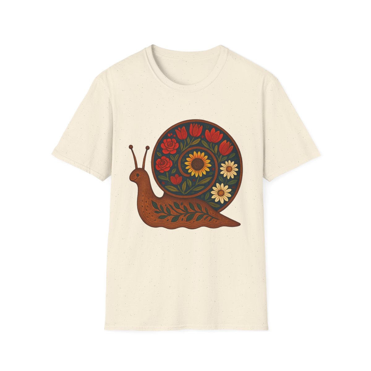 Folk Snail Garden T-shirt