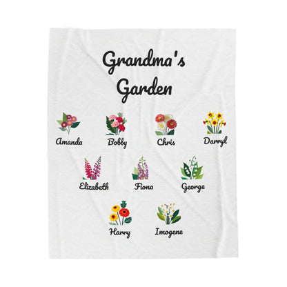 Grandma's Garden Plush Blanket