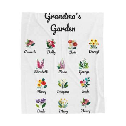 Grandma's Garden Plush Blanket