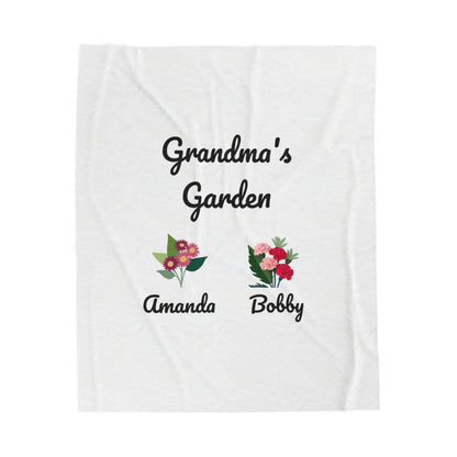 Grandma's Garden Plush Blanket